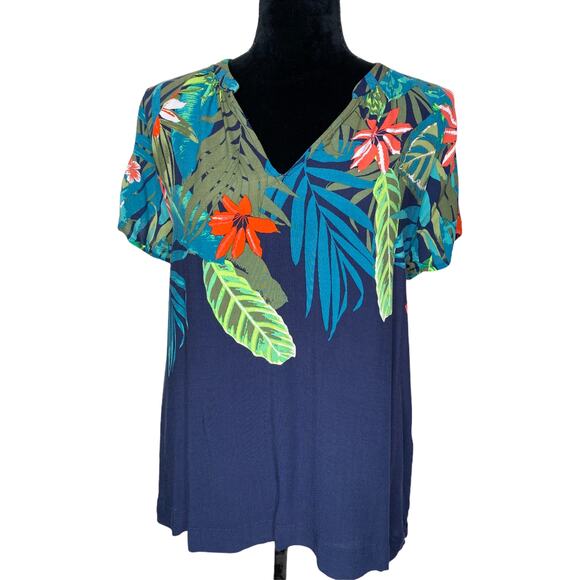Old Navy Tropical Top Medium - Picture 1 of 8